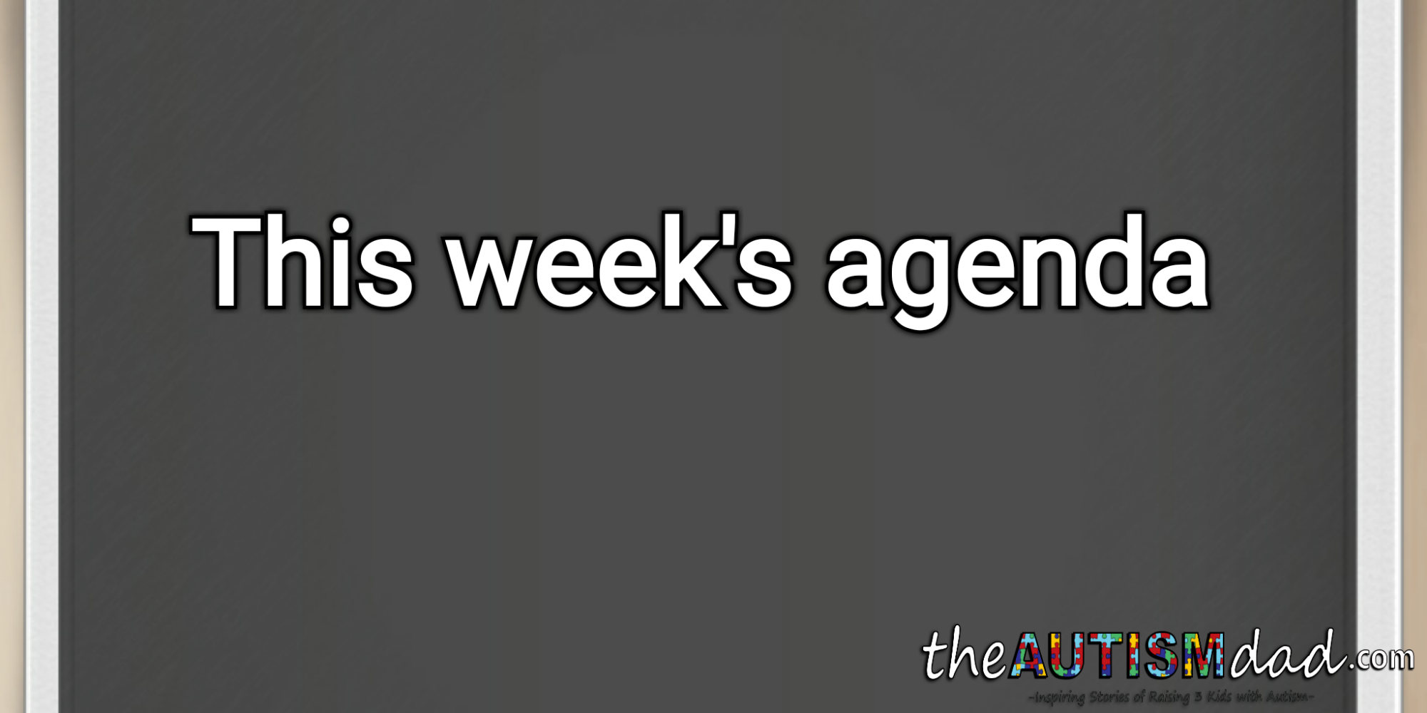 Read more about the article This week’s agenda