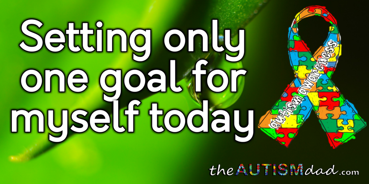 Read more about the article Setting only one goal for myself today