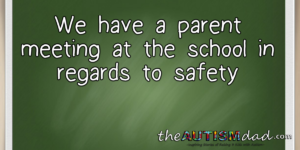 Read more about the article We have a parent meeting at the school in regards to safety