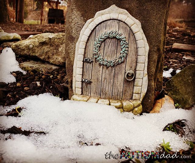 Is this is what they call a fairy door?This is a little tiny door in the side of a stone at the Canton Garden Center. I'm pretty sure this is called a fairy door.