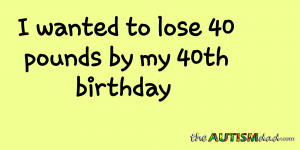 Read more about the article I wanted to lose 40 pounds by my 40th birthday