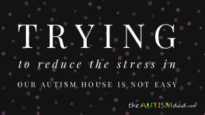 Read more about the article Trying to reduce the stress in our house is not easy