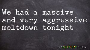 Read more about the article We had a massive and very aggressive #meltdown tonight