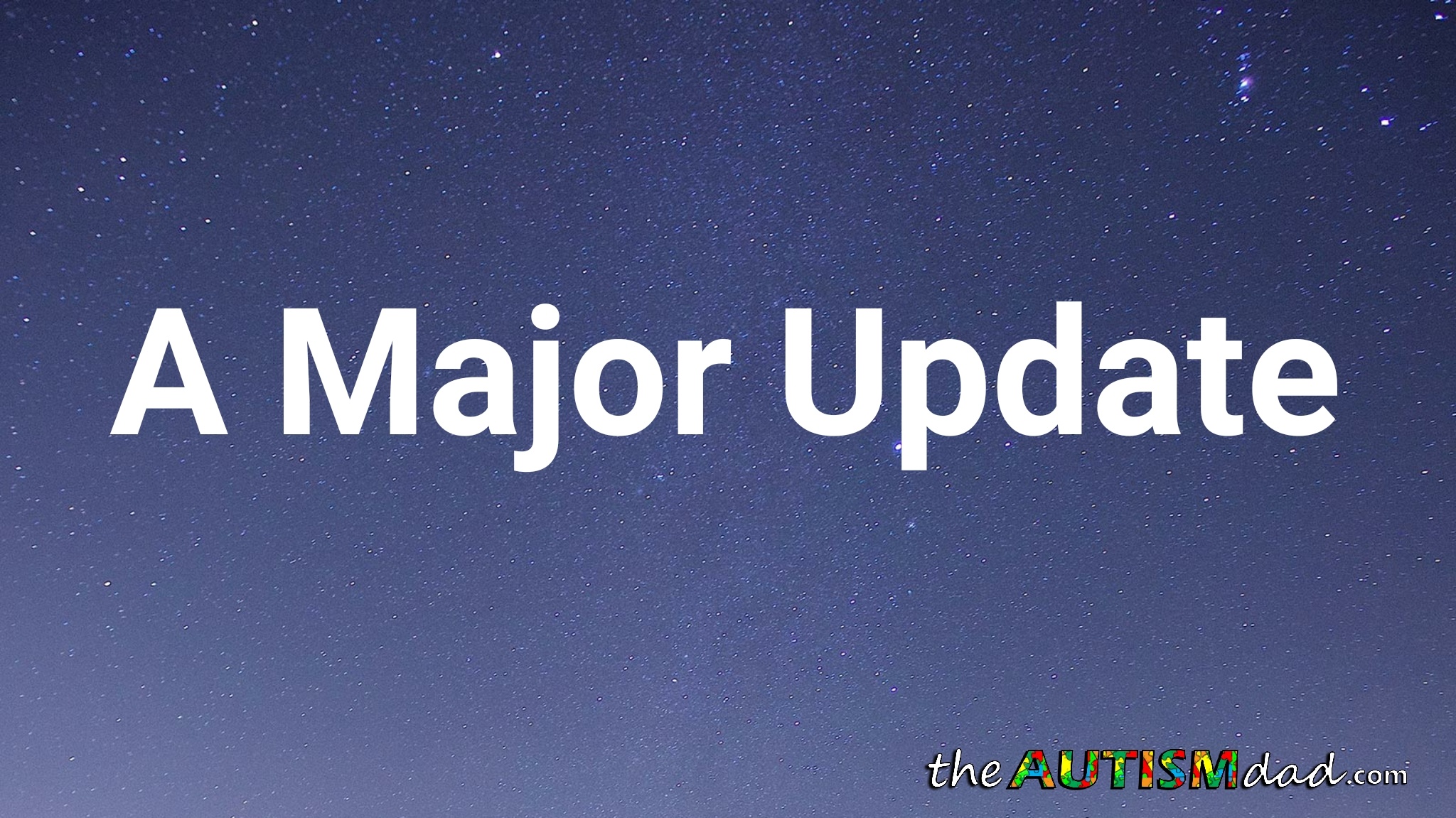 Read more about the article A major update