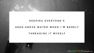 Read more about the article Keeping everyone’s head above water when I’m barely threading it myself