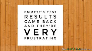 Read more about the article Emmett’s test results came back and their very frustrating