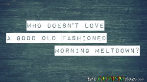Read more about the article Who doesn’t love a good old fashioned morning #meltdown?