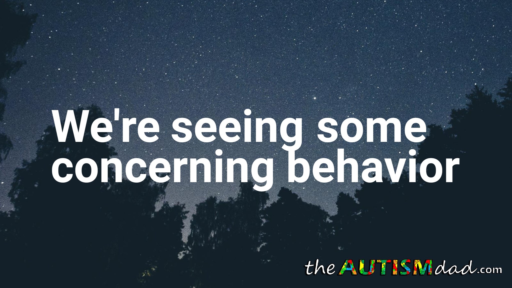 Read more about the article We’re seeing some concerning behavior