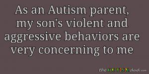 Read more about the article As an #Autism parent, my son’s violent and aggressive behaviors  are very concerning to me