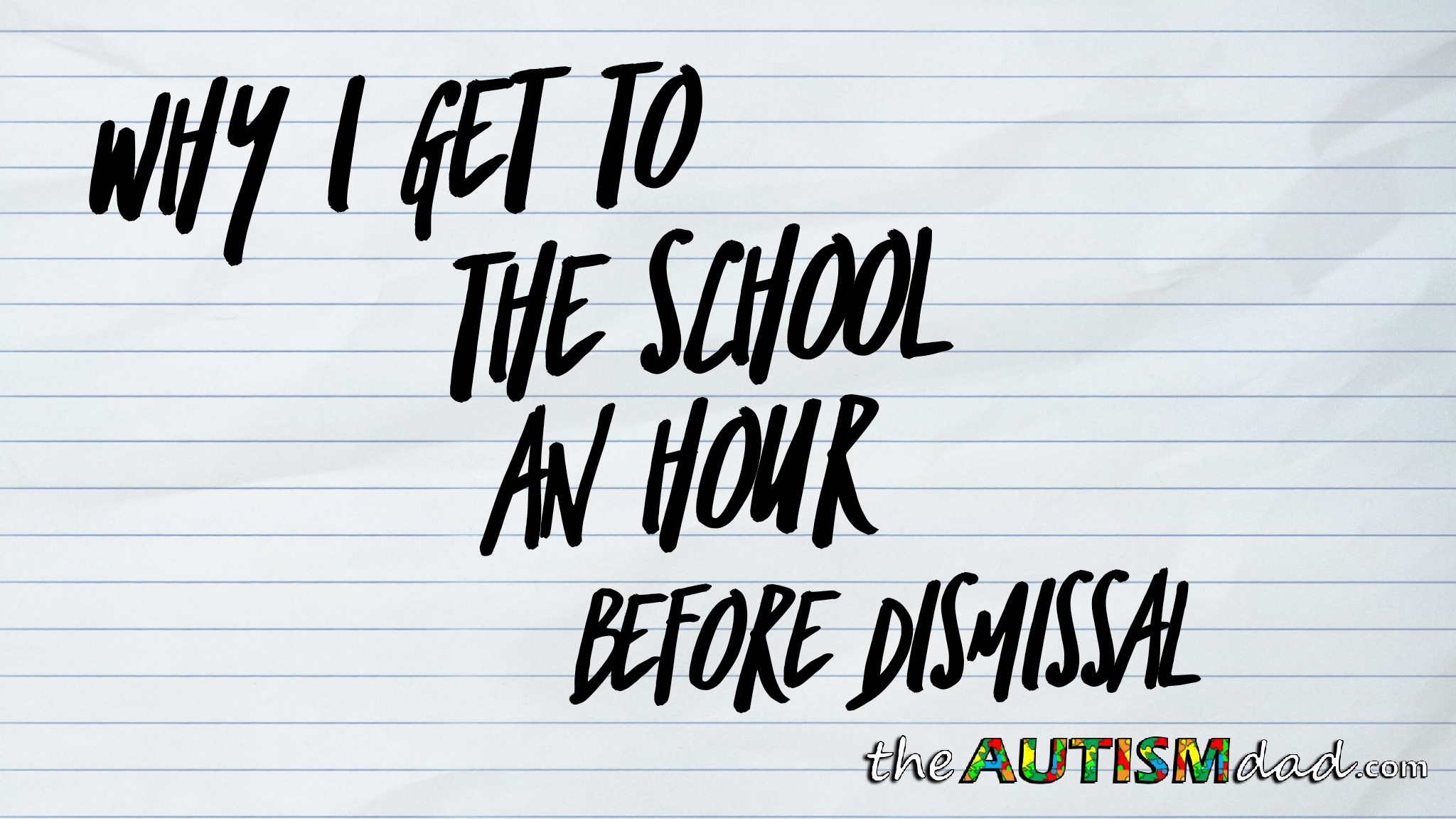 Read more about the article Why I get to the school an hour before dismissal
