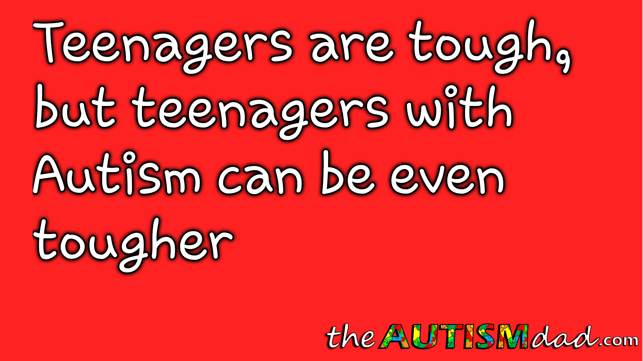 Read more about the article Teenagers are tough, but teenagers with #Autism can be even tougher