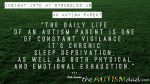 Insight into my struggles as an #Autism parent