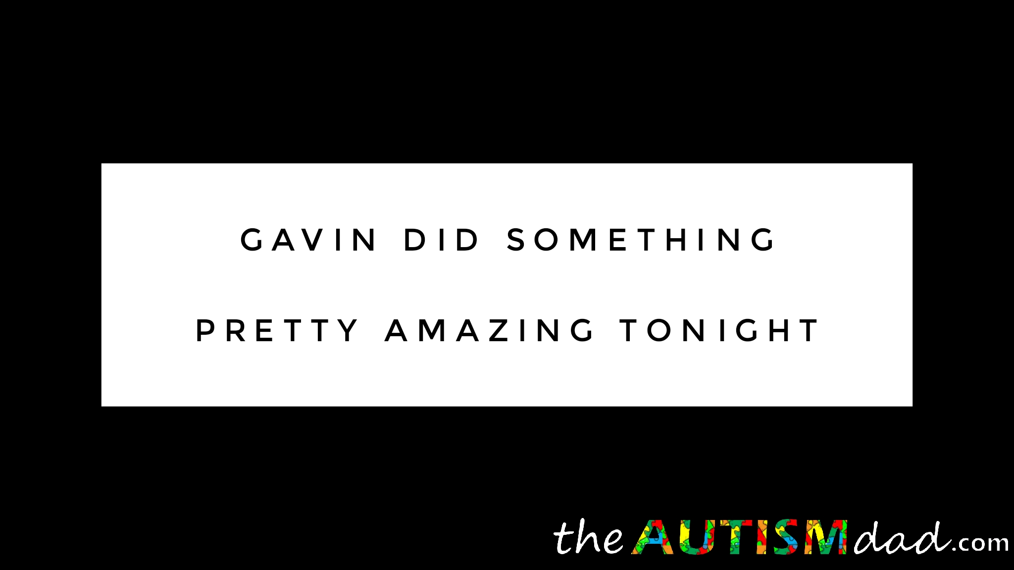 Read more about the article Gavin did something pretty amazing tonight