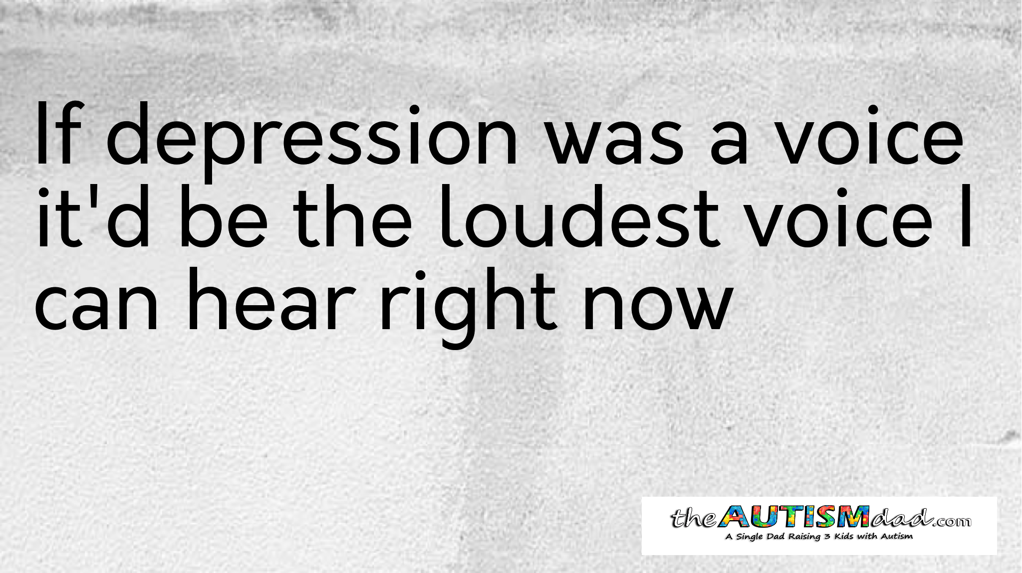 Read more about the article If #depression was a voice it’d be the loudest voice I can hear right now